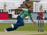 Tash Farrant of Oval Invincibles Women during The Hundred between London Spirit Women and Oval Invincible Women at Lord's Stadium , London,...