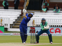L-R Deepit Sharma  of London Spirit Women and Sarah Bryce of Oval Invincibles Women during The Hundred between London Spirit Women and Oval...