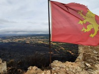 Firefighters and volunteers are working to stop the wildfire in the counties of Anoia and Conca de Barberà, near Barcelona on July 25 and 26...
