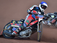 Paul Bowen of Belle Vue Cool Running Colts during the National Development League match between Belle Vue Aces and Eastbourne Seagulls at th...