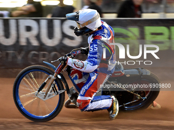 Jake Knight of Eastbourne Seagulls  during the National Development League match between Belle Vue Aces and Eastbourne Seagulls at the Natio...