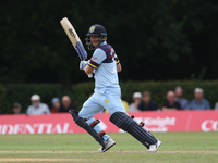 Scott Borthwick of Durham bats during the Royal London One Day Cup match between Middlesex County Cricket Club and Durham County Cricket Clu...