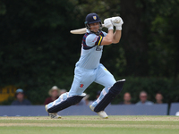 Sean Dickson of Durham bats during the Royal London One Day Cup match between Middlesex County Cricket Club and Durham County Cricket Club a...