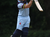 Sean Dickson of Durham bats during the Royal London One Day Cup match between Middlesex County Cricket Club and Durham County Cricket Club a...
