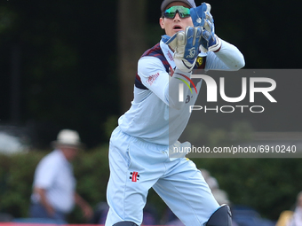 Cameron Bancroft of Durham in wicketkeeping action during the Royal London One Day Cup match between Middlesex County Cricket Club and Durha...