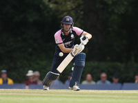 Robbie White of Middlesex bats during the Royal London One Day Cup match between Middlesex County Cricket Club and Durham County Cricket Clu...