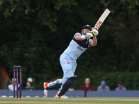 Alex Lees of Durham bats during the Royal London One Day Cup match between Middlesex County Cricket Club and Durham County Cricket Club at C...