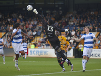    QPR Goalkeepr Jordan Archer punches clear during the Pre-season Friendly match between Cambridge United and Queens Park Rangers at the R...
