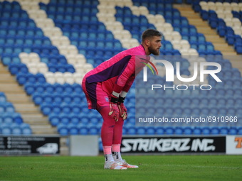 Ipswichs Tomas Holy during the Pre-season Friendly match between Colchester United and Ipswich Town at the Weston Homes Community Stadium, C...