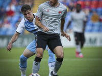  Adam Matthews of Charlton Athletic on the ball under pressure during the Pre-season Friendly match between Crystal Palace and Charlton Athl...