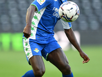 
Youssouf Sabaly of Real Betis in action during the Pre-season Friendly match between Derby County and Real Betis Balompi at the Pride Park,...