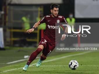 Adrian Paun, winger of CFR Cluj, in action during CFR Cluj vs  Lincoln Red Imps FC, UEFA Champions League, Dr. Constantin Radulescu Stadium,...