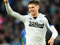 
Max Bird of Derby County celebrates after scoring a goal to make it 1-0 during the Pre-season Friendly match between Derby County and Real...