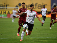 Kike Gómez striker of  Lincoln Red Imps FC, in action during CFR Cluj vs  Lincoln Red Imps FC, UEFA Champions League, Dr. Constantin Radules...