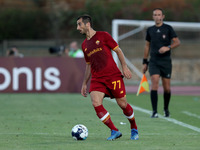 Henrikh Mkhitaryan of AS Roma in action during an international club friendly football match between AS Roma and FC Porto at the Bela Vista...