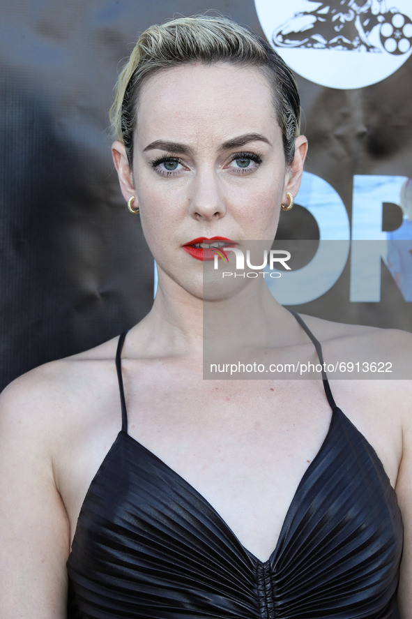 LOS ANGELES, CALIFORNIA, USA - JULY 28: Actress Jena Malone arrives at the Los Angeles Premiere Of Vertical Entertainment's 'Lorelei' held a...