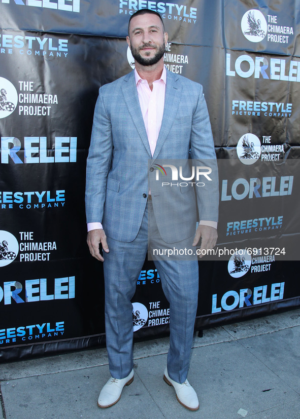 LOS ANGELES, CALIFORNIA, USA - JULY 28: Actor Pablo Schreiber arrives at the Los Angeles Premiere Of Vertical Entertainment's 'Lorelei' held...
