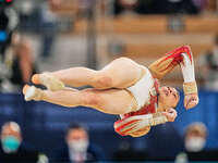 Nina Derwael of Belgium during the all around artistic gymnastics final at the Olympics at Ariake Gymnastics Centre, Tokyo, Japan on July 29...