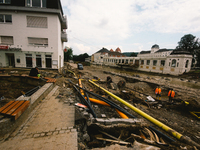 reconstruction is going on in Bad Neuenahr-Ahrweiler, Germany on August 4, 2021 as two weeks after flood disaster (