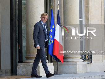 FRANCE – PARIS – POLITICS – GOVERNMENT - COUNCIL OF MINISTERS - French Junior Minister of Relations with the Parliament Marc Fesneau leaves...