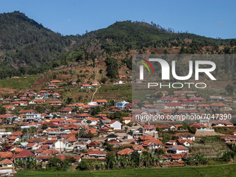 View of Tobacco Village during dry season on 09 September, 2021 in Tobacco Village, Sumedang Regency, Indonesia. The majority of residents i...