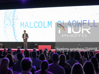 Writer Malcolm Gladwell speaks on first day of the QSP Summit event, the most relevant Management and Marketing Conference in Europe, which...