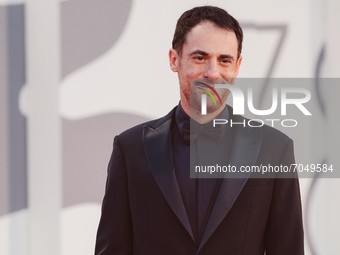 Elio Germano attends the red carpet of the movie 