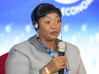 Vice President of Liberia Jewel Cianeh Taylor during 30th ECONOMIC FORUM in Karpacz, Poland, 8th September 2021 (