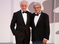 Toni Servillo and Director Mario Martone attend the red carpet of the movie 