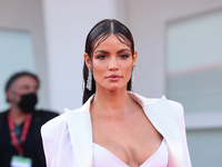 Sofia Resing on the closing ceremony red carpet during the 78th Venice International Film Festival on September 11, 2021 in Venice, Italy. (...