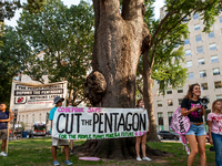 A CODEPINK event launching a campaign to cut the Pentagon’s budget and military spending concludes at McPherson Square.  and use those funds...