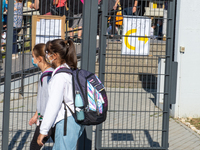 Students back to school in Rieti, Italy on 13 September 2021. 
The new school year has begun for students in Lazio. September 13th, the fir...