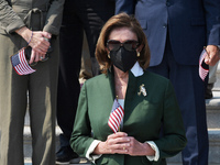 House Speaker Nancy Pelosi(D-CA) with other members of Congress hold a special event about 9/11 Remembrance Ceremony, today on September 13,...