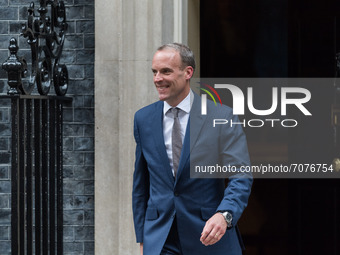LONDON, UNITED KINGDOM - SEPTEMBER 15, 2021: Newly appointed Deputy Prime Minister, Lord Chancellor and Secretary of State for Justice Domin...