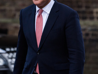 LONDON, UNITED KINGDOM - SEPTEMBER 15, 2021: COP26 President Alok Sharma arrives in Downing Street as British Prime Minister Boris Johnson i...