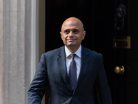 LONDON, UNITED KINGDOM - SEPTEMBER 15, 2021: Secretary of State for Health and Social Care Sajid Javid leaves 10 Downing Street as British P...