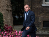 LONDON, UNITED KINGDOM - SEPTEMBER 15, 2021: Secretary of State for Environment, Food and Rural Affairs George Eustice arrives in Downing St...
