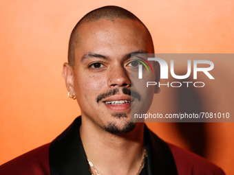 BEVERLY HILLS, LOS ANGELES, CALIFORNIA, USA - SEPTEMBER 16: Actor Evan Ross arrives at the MARCELL VON BERLIN Spring/Summer 2021 Runway Fash...