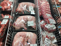 Meat at a grocery store in Toronto, Ontario, Canada on September 16, 2021. Canada's inflation rate reached 4.1% in August, highest since 200...