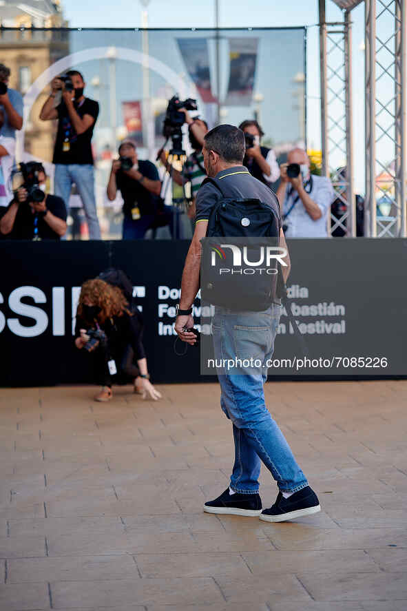 The Spanish actor Antonio Banderas arrived at the  69th San Sebastian Film Festival 