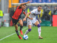 Andrea Cambiaso (Genoa), Gaetano CASTROVILLI (Fiorentina) during the Italian football Serie A match Genoa CFC vs ACF Fiorentina on September...