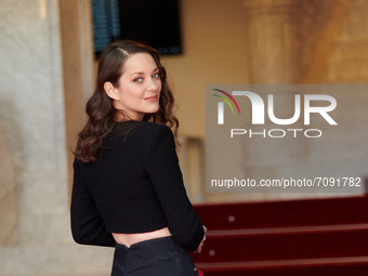 The French actress Marion Cotillard attends the Bigger Than Us Red Carpet at the 69th San Sebastian Film Festival. The actress will be award...