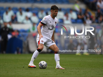 Gary Cahill during the Sky Bet Championship match between Cardiff City and AFC Bournemouth at Cardiff City Stadium on September 18, 2021 in...
