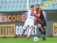 Jose' CALLEJON (Fiorentina), Mohamed Fares (Genoa) during the Italian football Serie A match Genoa CFC vs ACF Fiorentina on September 18, 20...