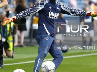 LONDON, United Kingdom, SEPTEMBER 18:Ryan Sandford of Millwall during the pre-match warm-up   during The Sky Bet Championship between Millwa...