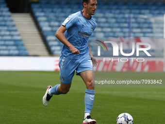 Dominic Hyam of Coventry City during The Sky Bet Championship between Millwall and Coventry City at The Den Stadium, London on 18th August,...