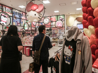 04/09/2021 Tokyo, Japan. 
The Hello Kitty shop in Odaiba.
The Covid emergency in Japan continues and the tourist resorts and office areas ar...