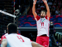 Fabian Drzyzga (POL) during the CEV Eurovolley 2021 match between Poland v Serbia, in Katowice, Poland, on September 19, 2021. (