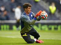 London, England - August 19:Chelsea's Kepa Arrizabalaga during the pre-match warm-up   during Premier League between Tottenham Hotspur and C...