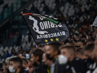 Juventus supporters during the Serie A match between Juventus FC and AC Milan at Allianz Stadium, in Turin, on 19 September 2021 in Italy (